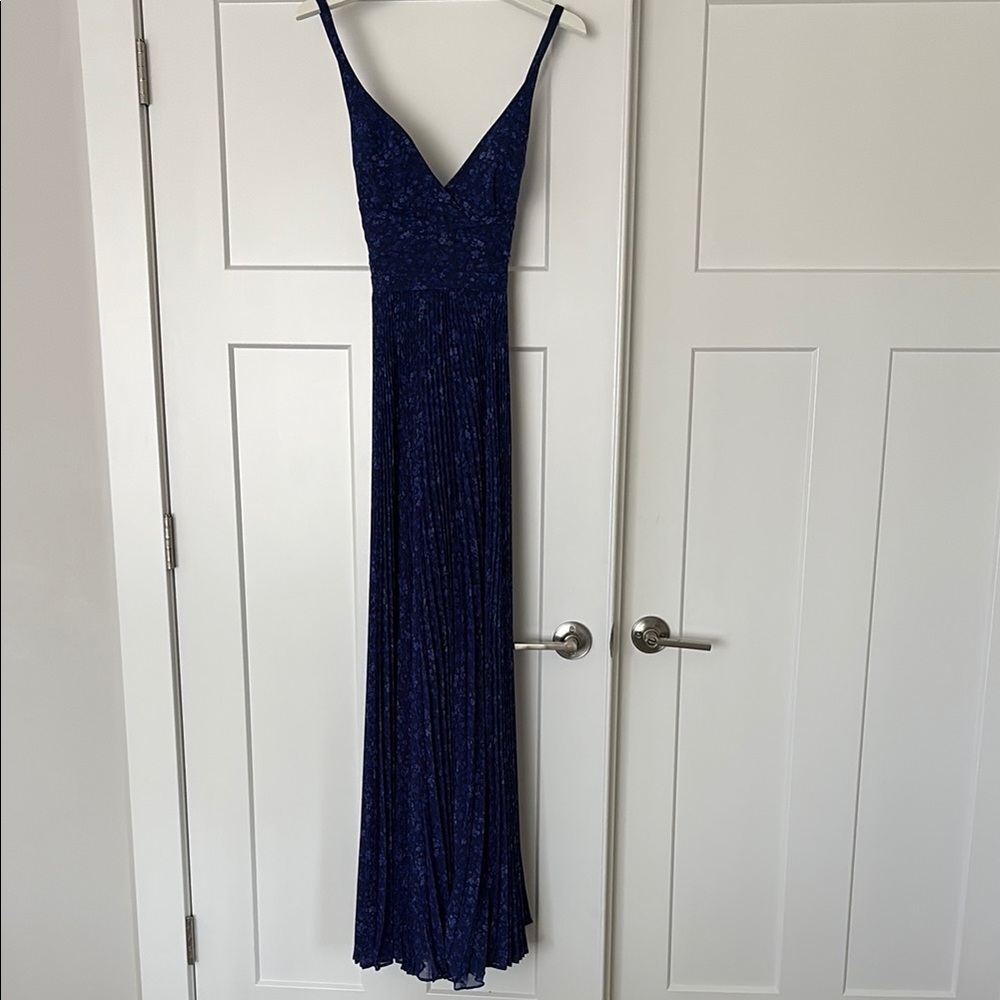 Laundry By Shelli Segal Blue Maxi Dress
